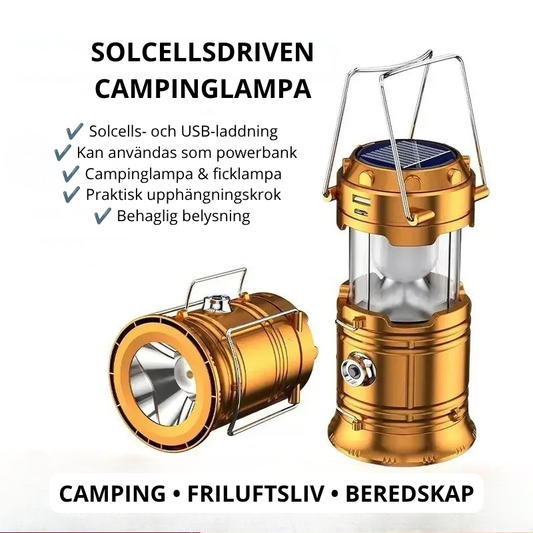 SolarGuard™ Campinglampa & Ficklampa