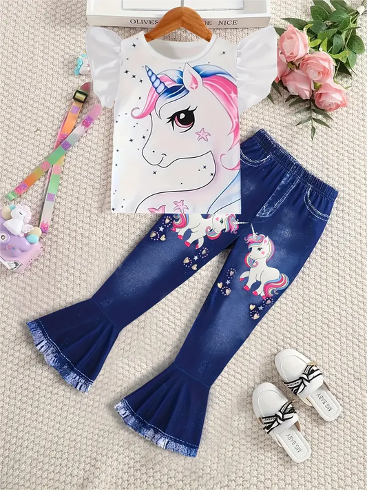 Conjunto de Verão Unicórnio