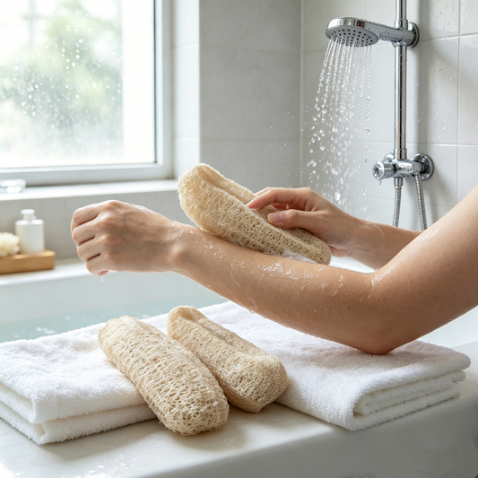 Naturvänlig loofahsvamp 2-pack