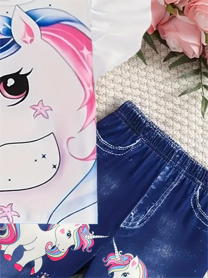 Conjunto de Verão Unicórnio