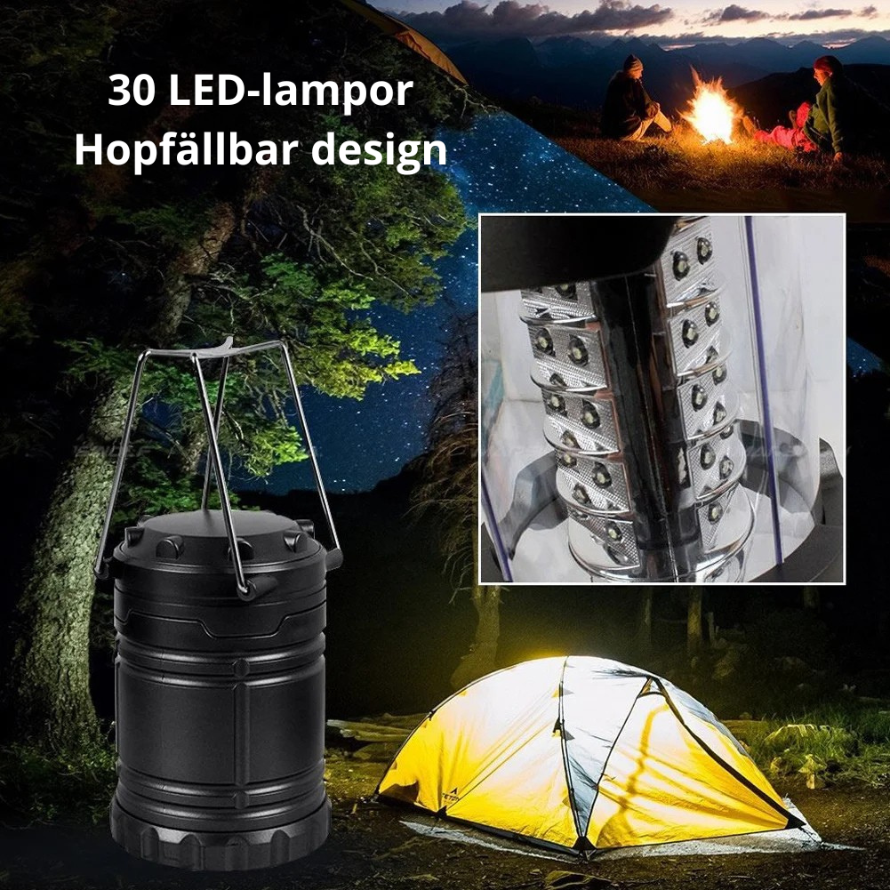 SolarGuard™ Campinglampa & Ficklampa