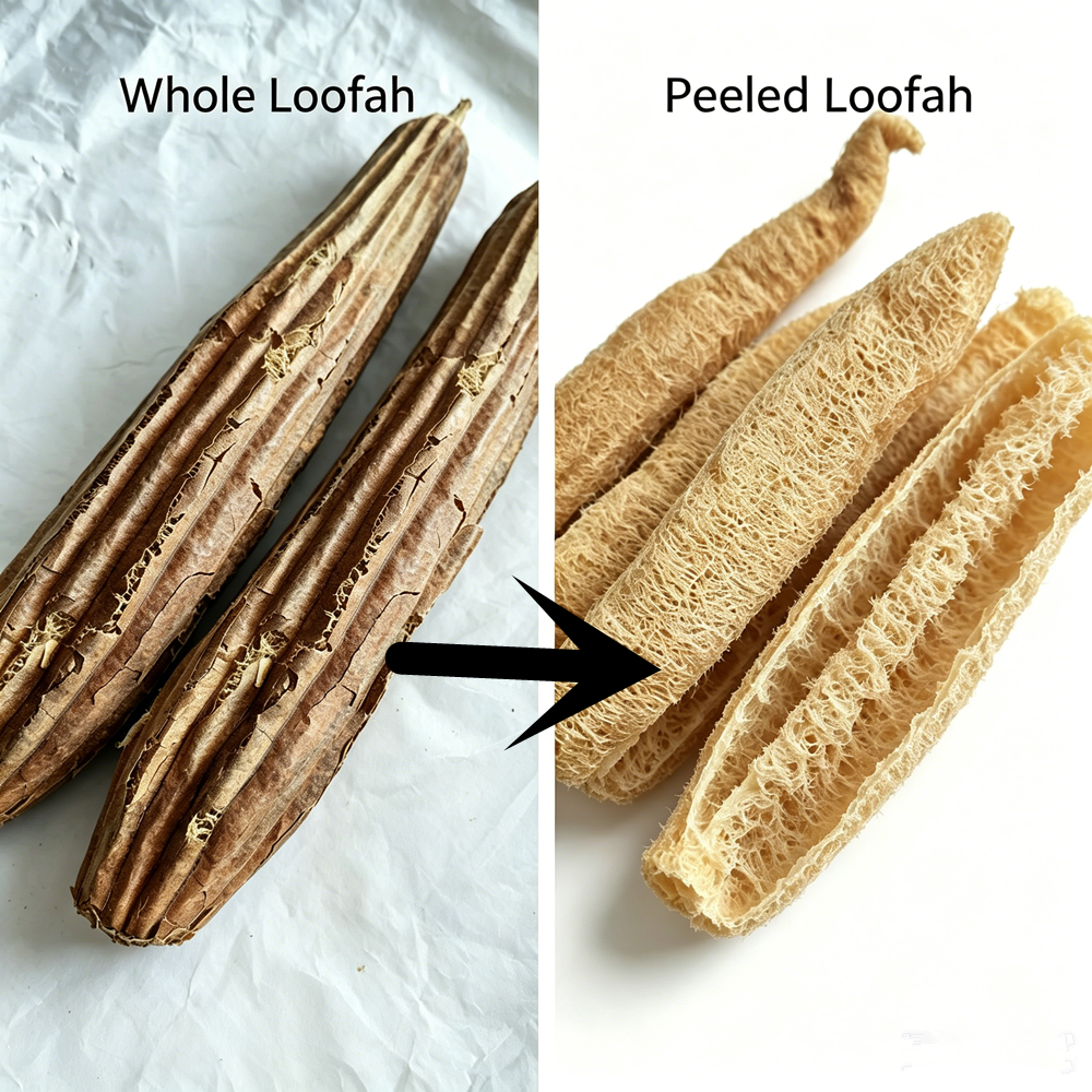 Naturvänlig loofahsvamp 2-pack