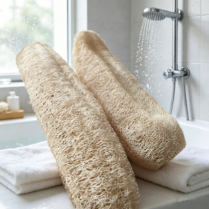 Naturvänlig loofahsvamp 2-pack