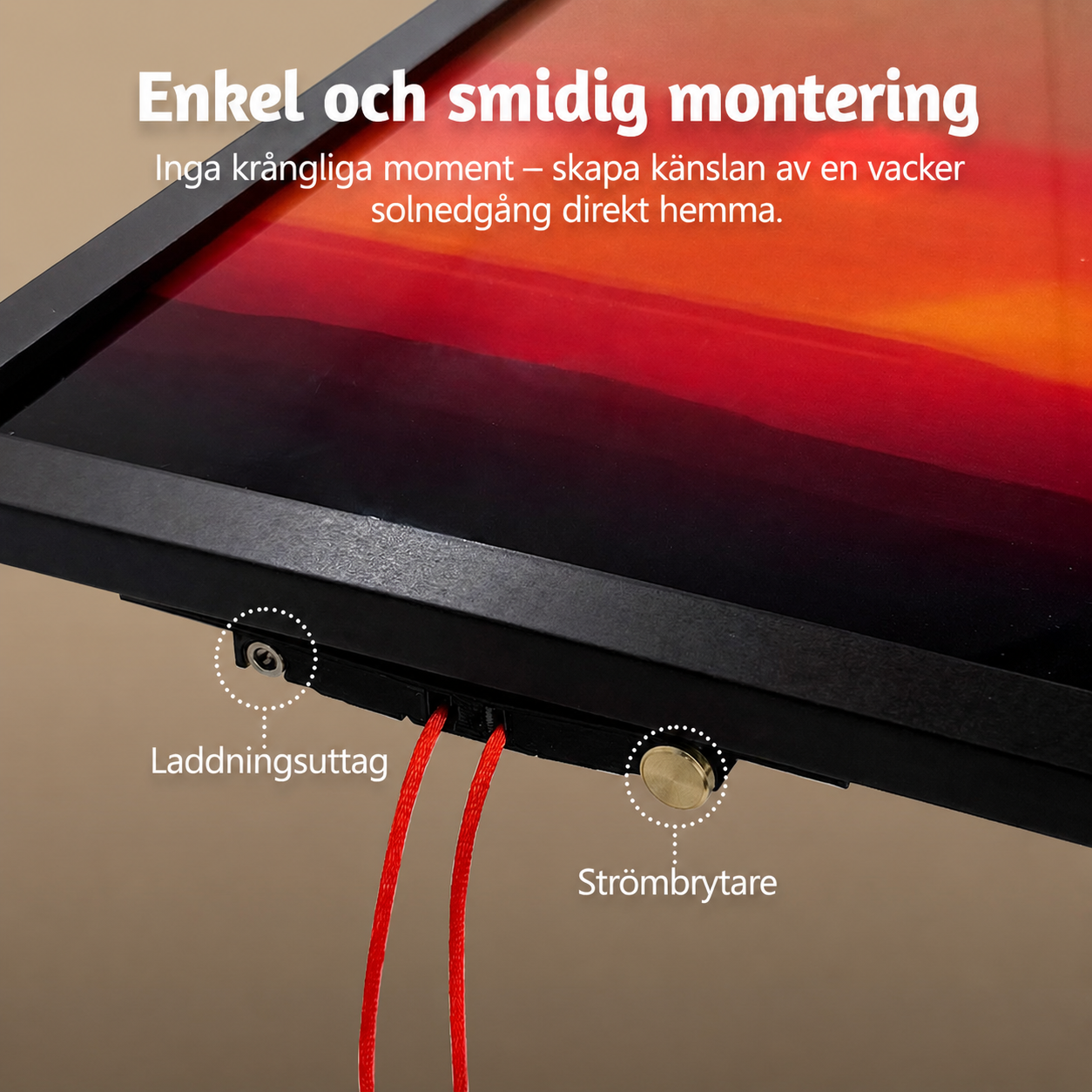 Sunset Motion™ Solnedgångs lampa