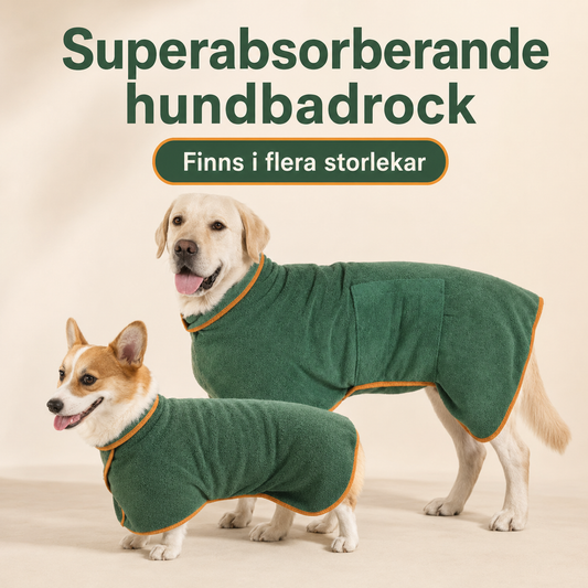 Absorberande hundbadrock