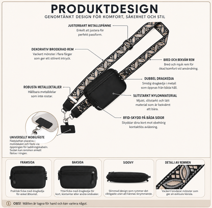 PocketStyle™ RFID Mobilväska