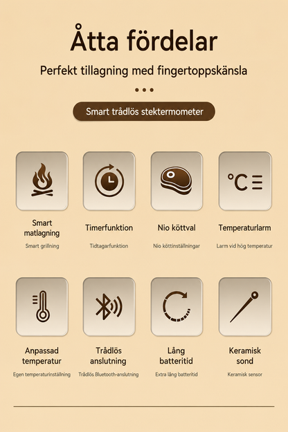 Trådlös Stektermometer med App