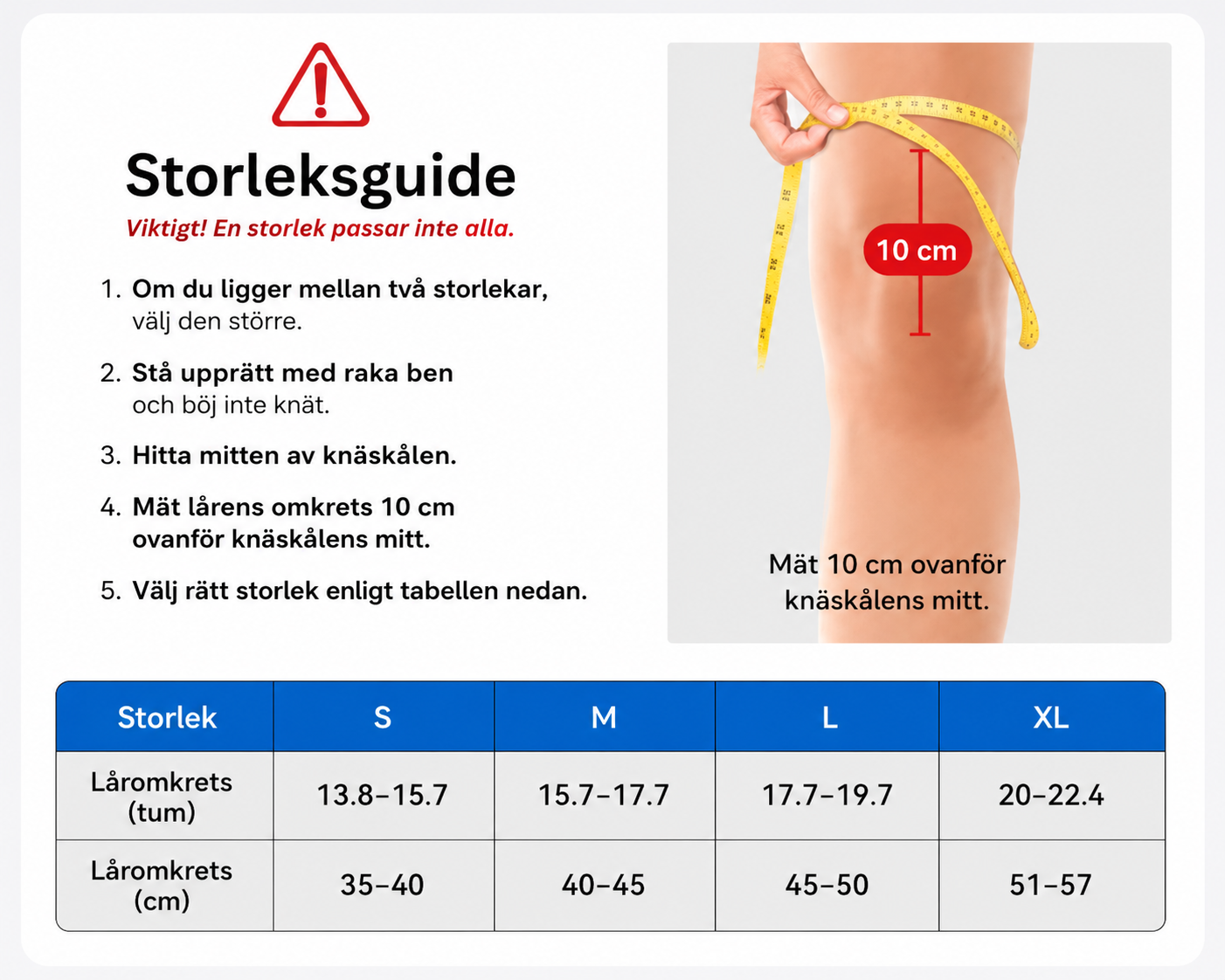 Justerbart Knästöd