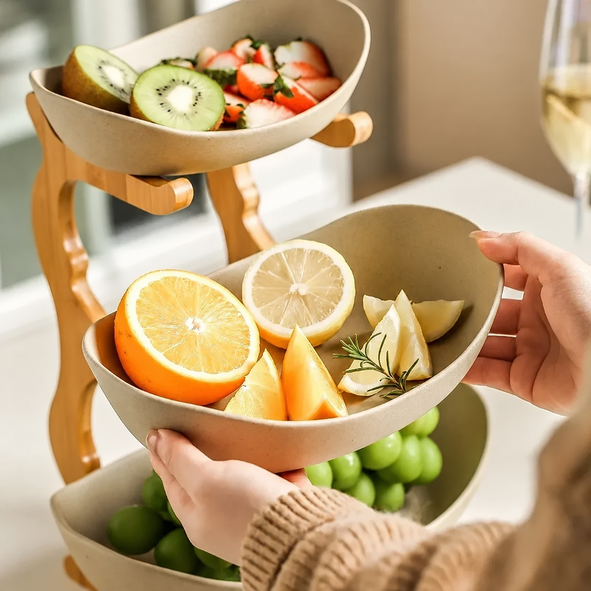 Frukt och snacks fat