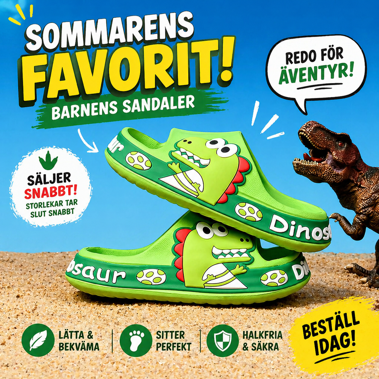 Barnens favoritsandaler 2026 🦖