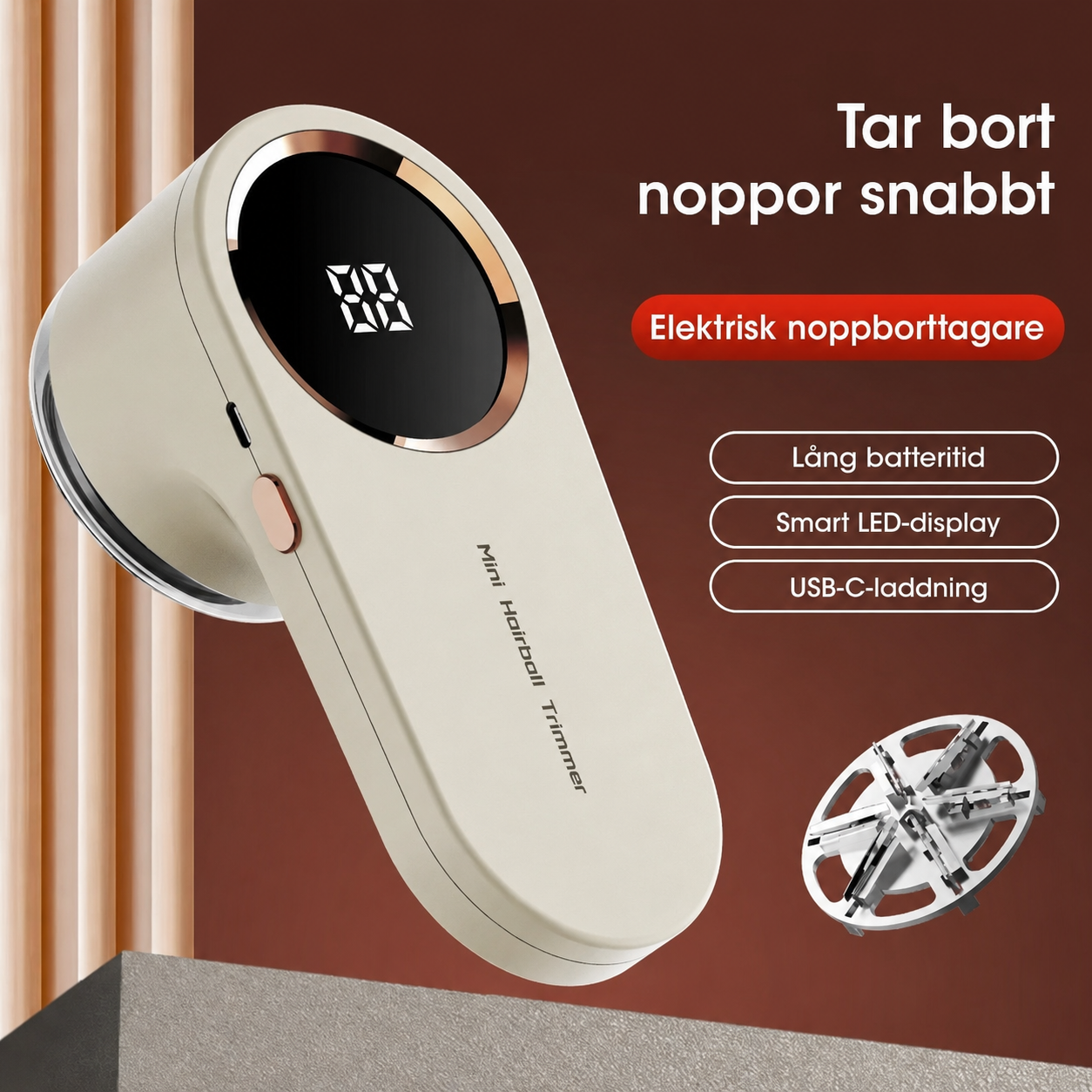 Elektrisk Noppborttagare