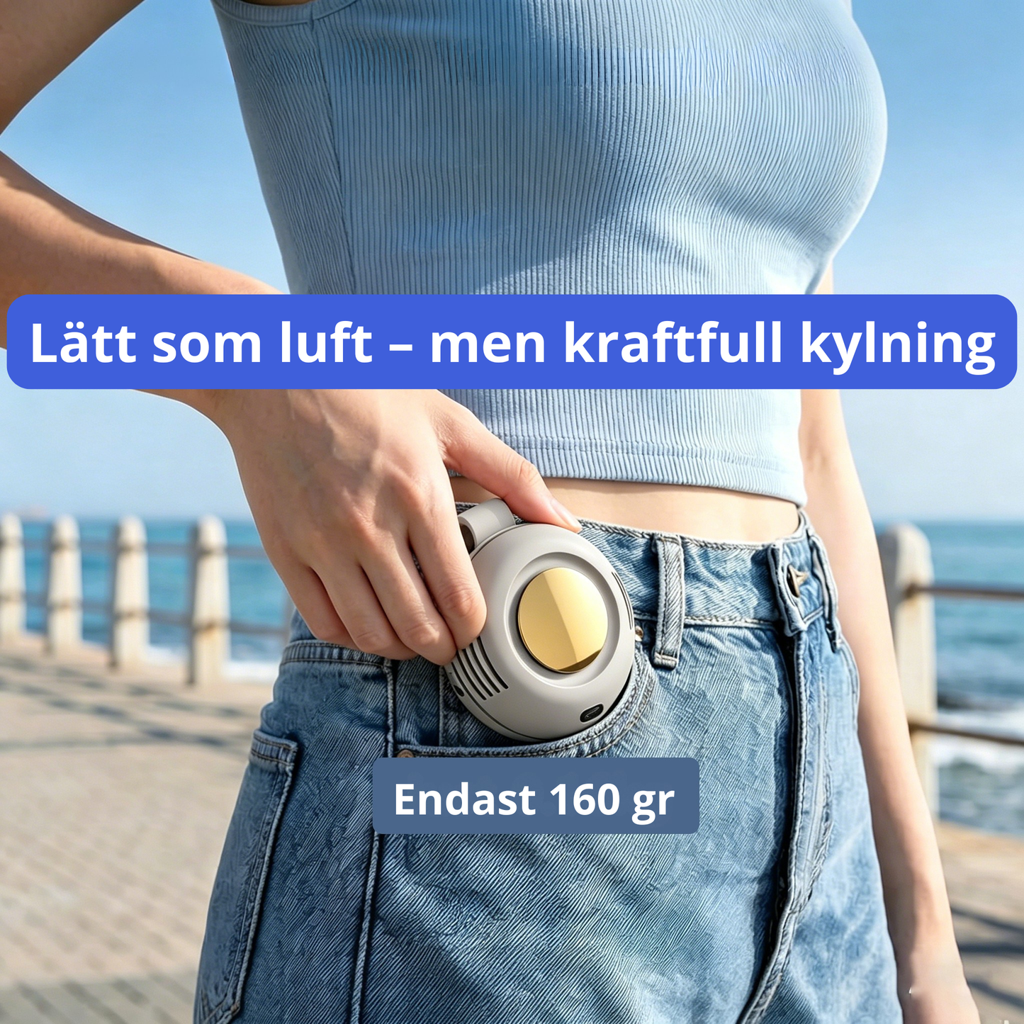 Portabel Mini-Fläkt för Sommar & Resor