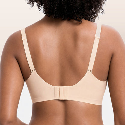 Deep V – mjuk bygelfri BH