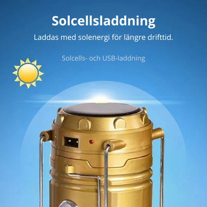 SolarGuard™ Campinglampa & Ficklampa